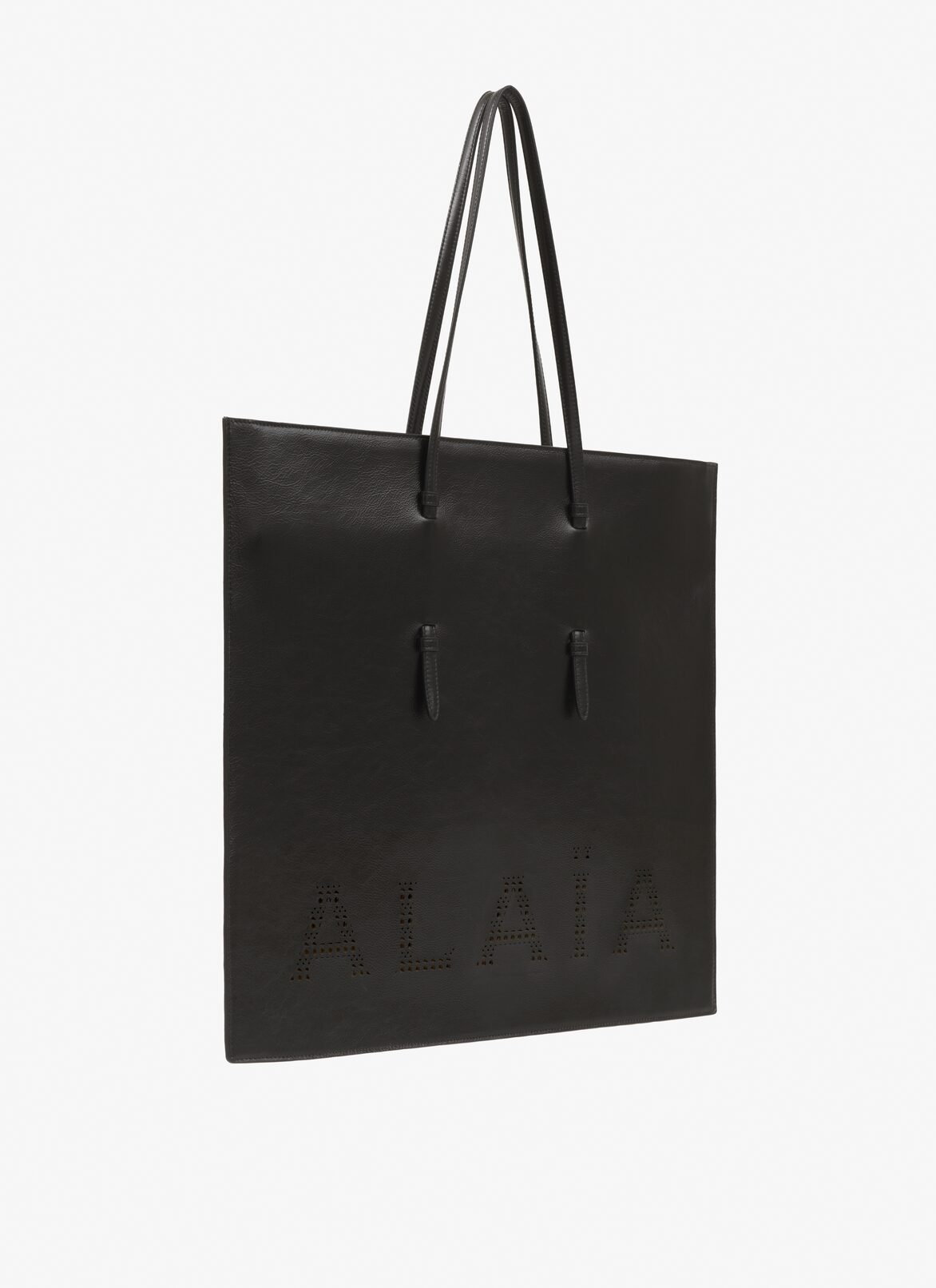 Flat Mina tote bag Large ALAÏA BLACK FLAT MINA TOTE BAG LARGE